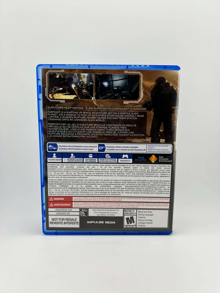 Farpoint Not for Resale Playstation 4 PS4