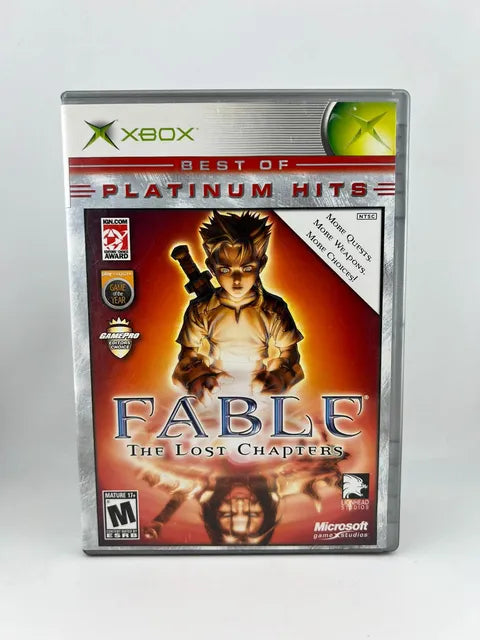 Fable The Lost Chapters Best Of Platinum Hits Xbox