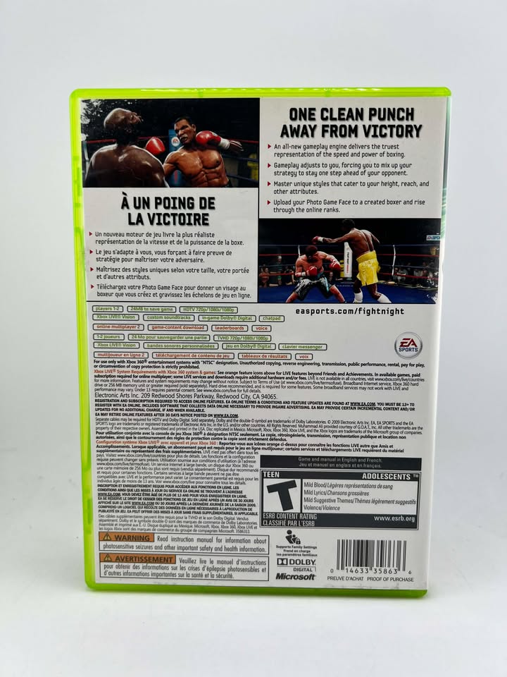 Fight Night Round 4 Xbox 360 X360