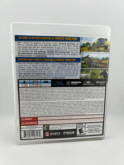 Farming Simulator 15 Playstation 3 PS3