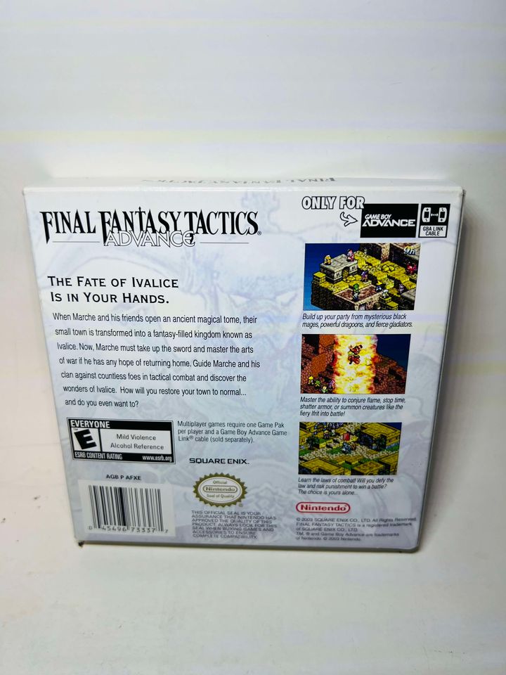 FINAL FANTASY TACTICS ADVANCE EN BOITE GAME BOY ADVANCE GBA - jeux video game-x