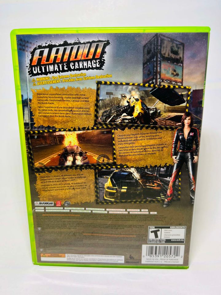 FLATOUT: ULTIMATE CARNAGE XBOX 360 X360 - jeux video game-x