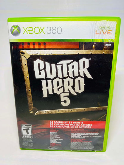 GUITAR HERO 5 XBOX 360 X360 - jeux video game-x