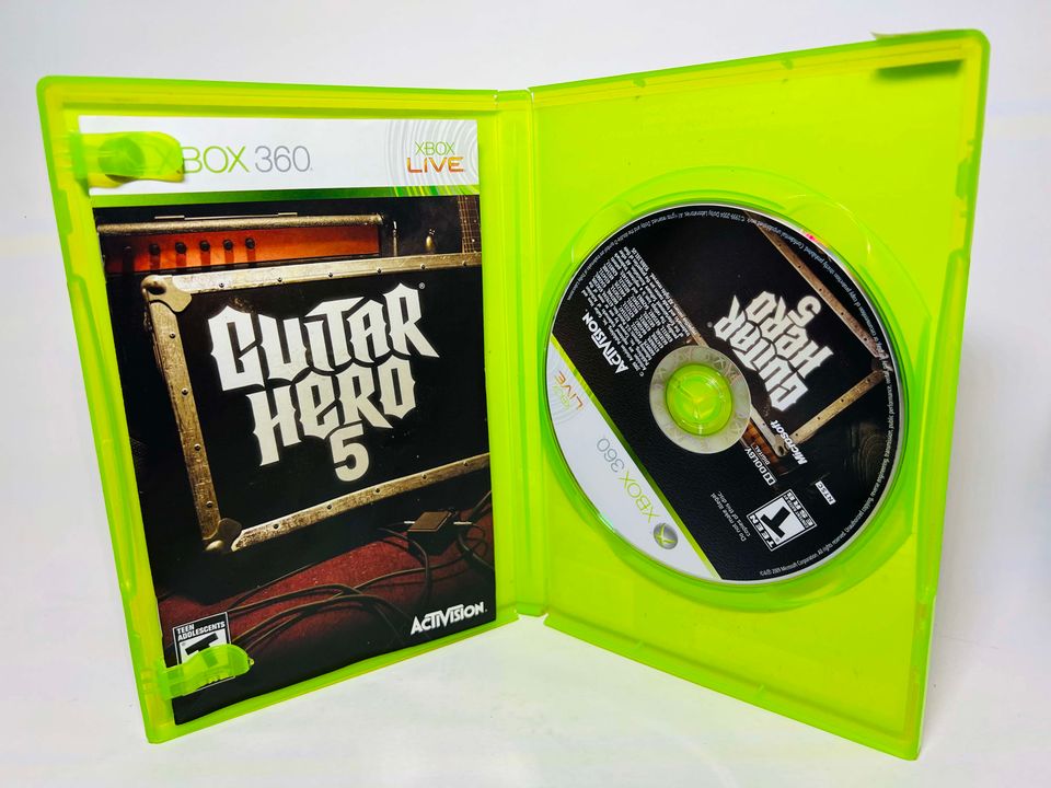 GUITAR HERO 5 XBOX 360 X360 - jeux video game-x