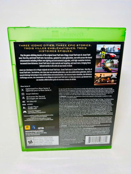 GRAND THEFT AUTO GTA : THE TRILOGY XBOX ONE ET XBOX SERIES XSERIES XONE - jeux video game-x