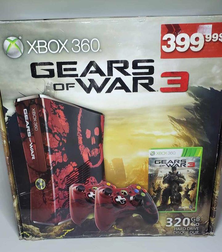 CONSOLE XBOX 360 SLIM GEARS OF WAR 3 EDITION SYSTEM - jeux video game-x