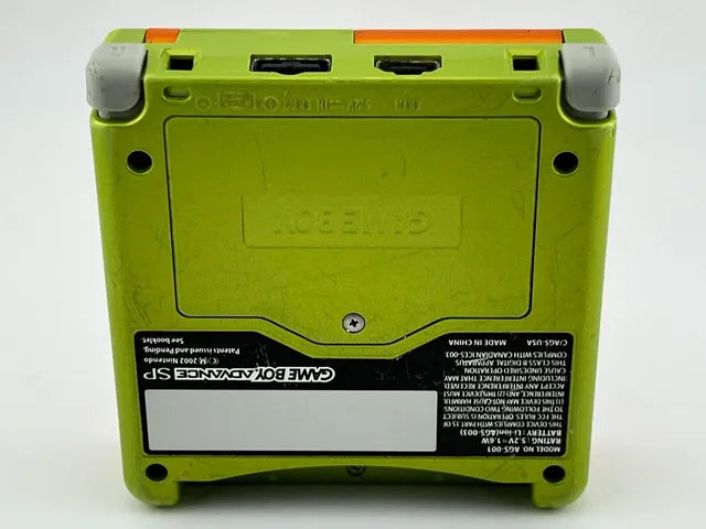 Console Lime and Orange Game Boy Advance GBA SP AGS-001
