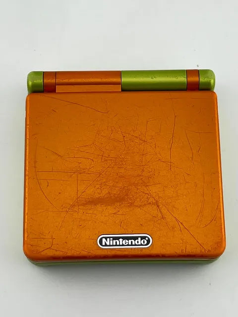 Console Lime and Orange Game Boy Advance GBA SP AGS-001