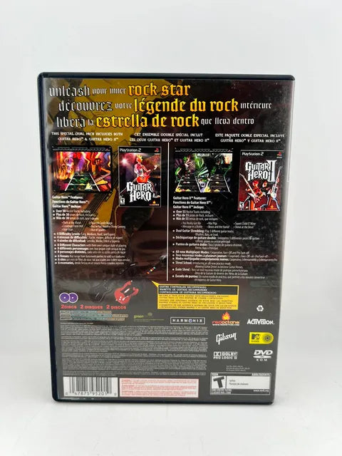 Guitar Hero & Guitar Hero 2 Dual Pack Playstation 2 PS2