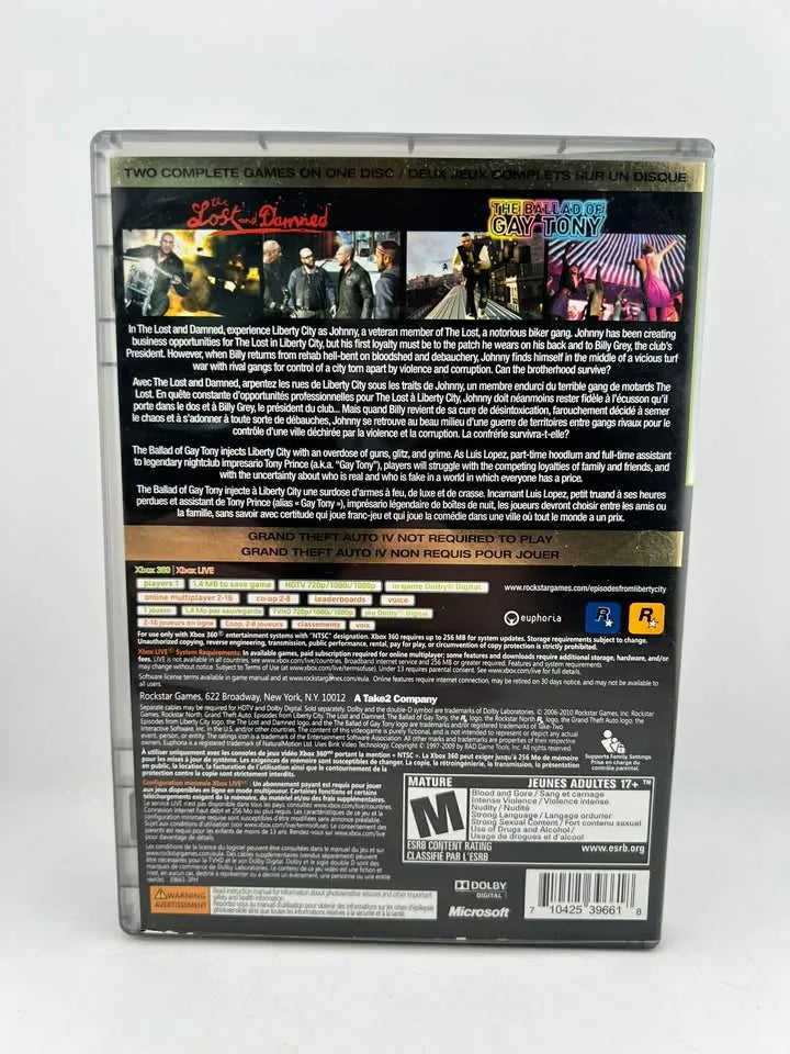 Grand Theft Auto: Episodes from Liberty City Platinum Hits Xbox 360 X360