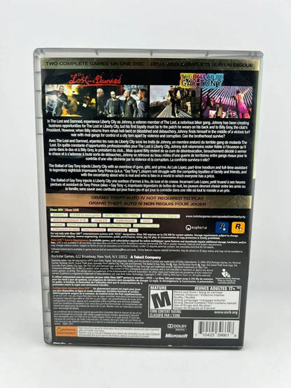 Grand Theft Auto: Episodes from Liberty City Platinum Hits Xbox 360 X360