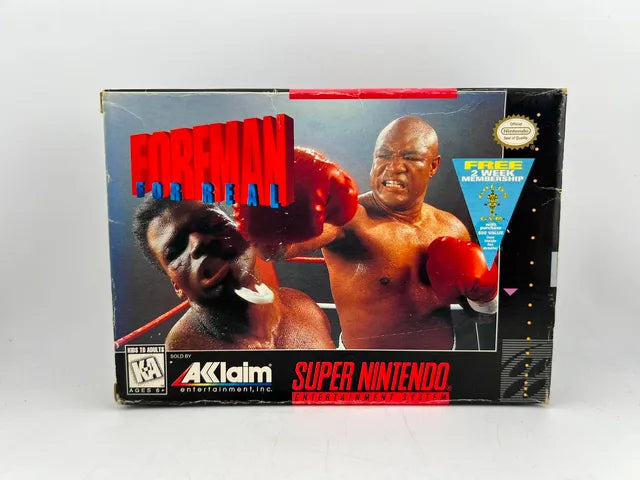 Foreman For Real Super Nintendo Snes