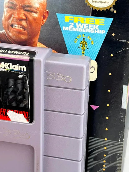 Foreman For Real Super Nintendo Snes