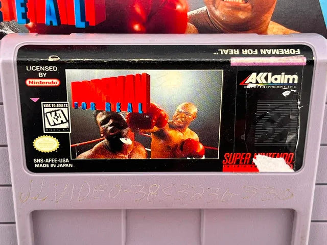 Foreman For Real Super Nintendo Snes