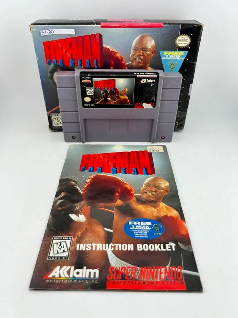 Foreman For Real Super Nintendo Snes