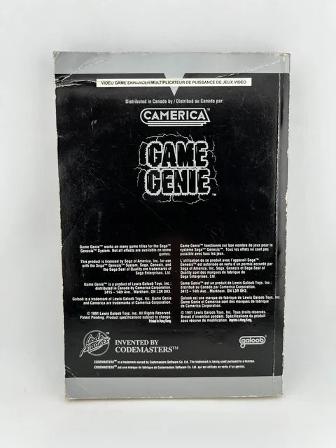 Game Genie Codebook vol. 1 Sega Genesis SG
