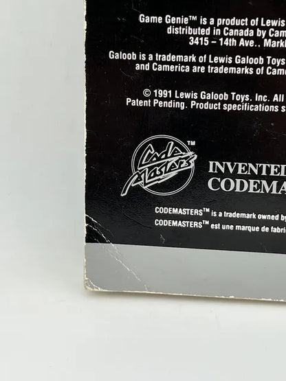 Game Genie Codebook vol. 1 Sega Genesis SG