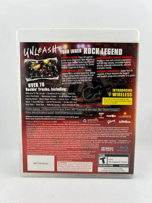 Guitar Hero III 3 Legends of Rock Playstation 3 PS3