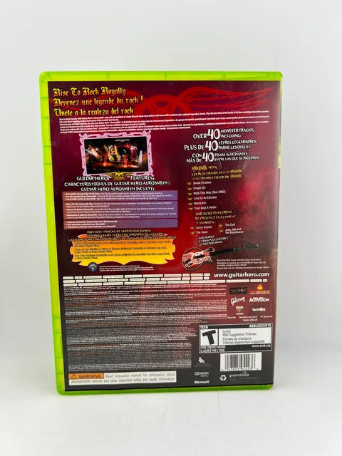 Guitar Hero Aerosmith Xbox 360 x360