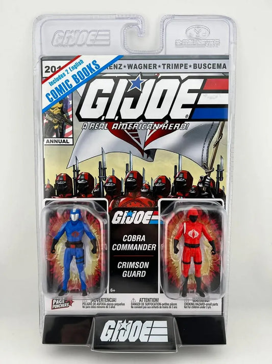 FIGURINE McFarlane Toys - G.I. Joe - Page Punchers - 3" Cobra Commander and Crimson Guard Figures with Comics 2-Pack
