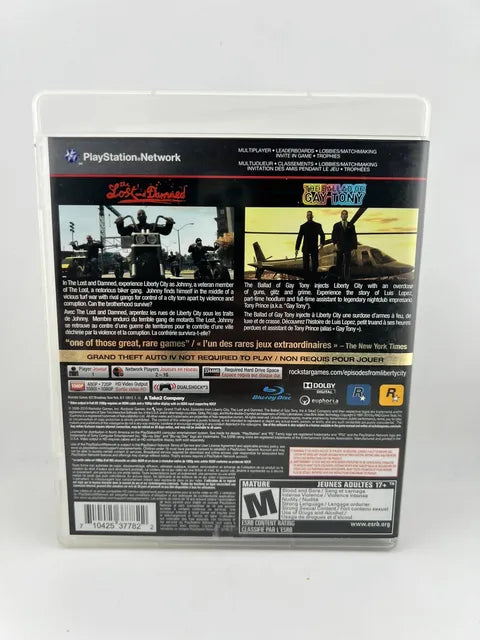 Grand Theft Auto GTA Episodes from Liberty City Playstation 3 PS3