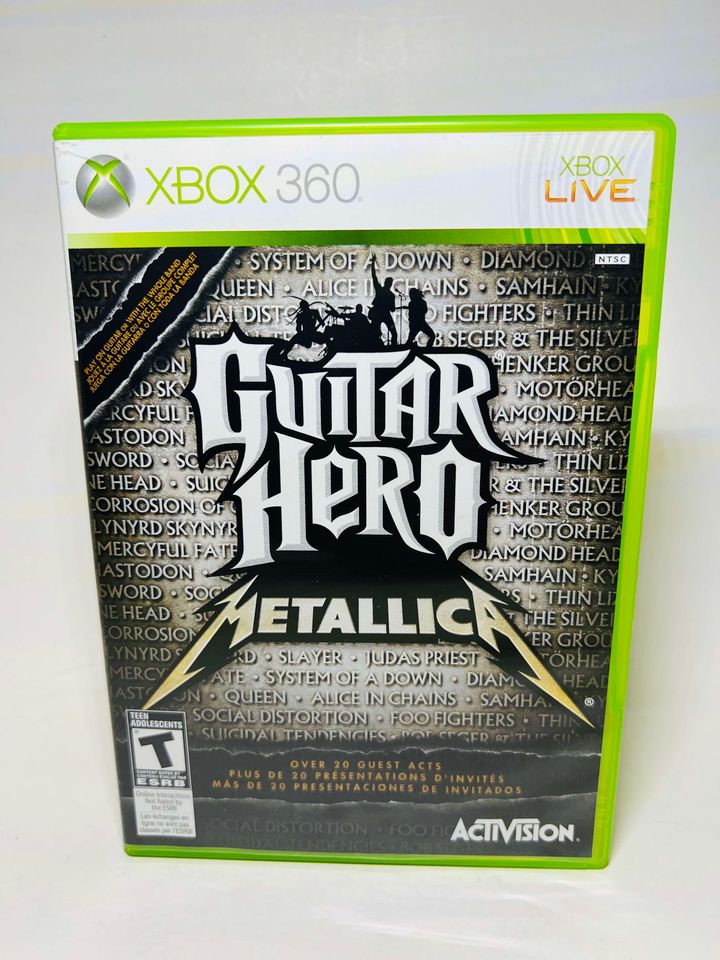 GUITAR HERO: METALLICA XBOX 360 X360 - jeux video game-x