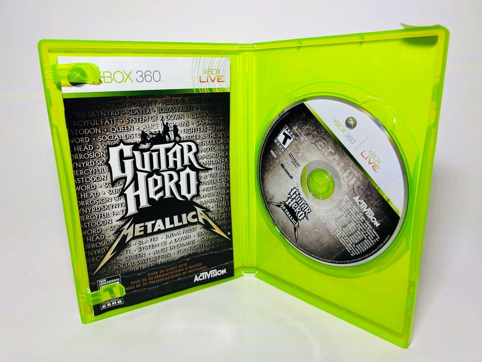 GUITAR HERO: METALLICA XBOX 360 X360 - jeux video game-x