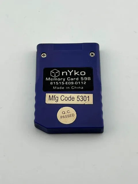 Carte Memoire Nintendo Gamecube Ngc 4MB 59 blocs Generique