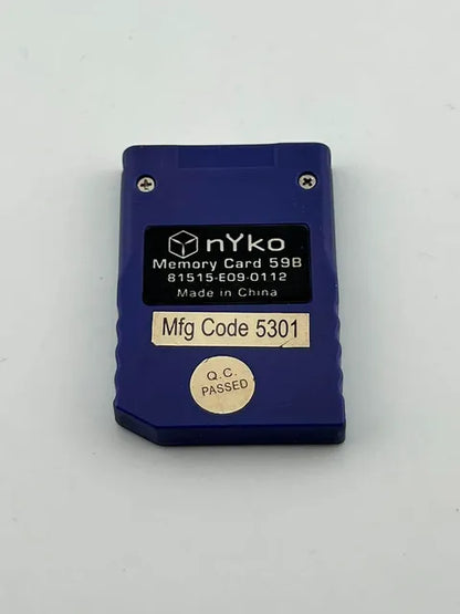 Carte Memoire Nintendo Gamecube Ngc 4MB 59 blocs Generique