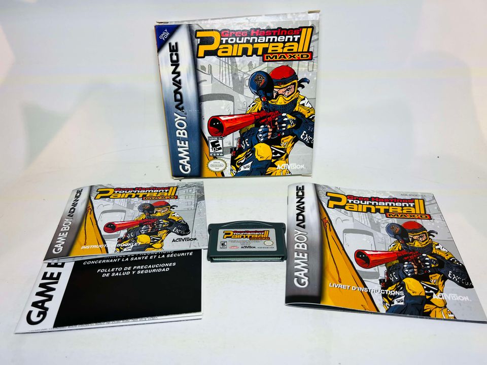 GREG HASTINGS TOURNAMENT PAINTBALL MAXED EN BOITE GAME BOY ADVANCE GBA - jeux video game-x