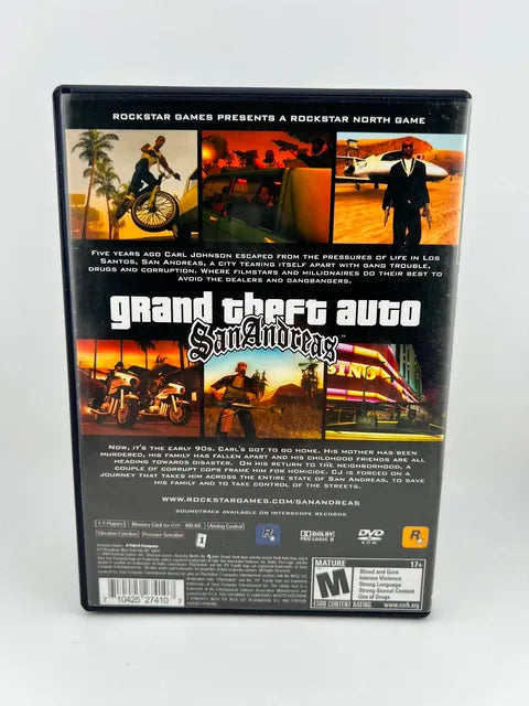 Grand Theft Auto San Andreas Playstation 2 PS2