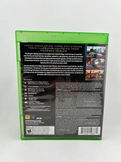 Grand Theft Auto: The Trilogy Definitive Edition Xbox One Xone  / Xbox Series Xseries