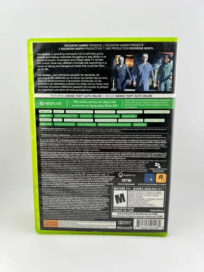 Grand Theft Auto V 5 Xbox 360 X360