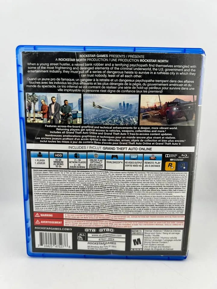 Grand Theft Auto V 5 Playstation 4 PS4