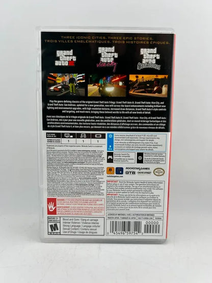 Grand Theft Auto: The Trilogy Definitive Edition Nintendo Switch
