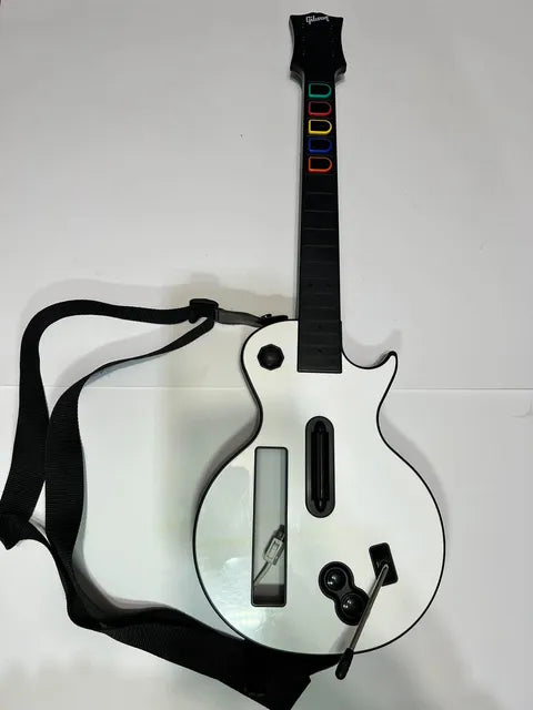 Guitare Gibson Les Paul blanche Guitar Hero Nintendo Wii