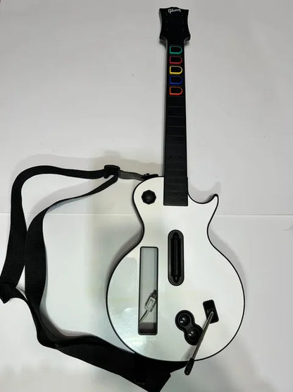 Guitare Gibson Les Paul blanche Guitar Hero Nintendo Wii