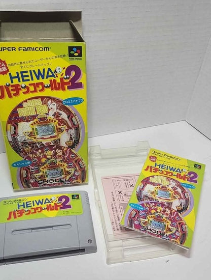 Heiwa Pachinko World 2 SHVC-P-AWTJ JAP IMPORT SUPER FAMICOM JSNES jeux video game-x
