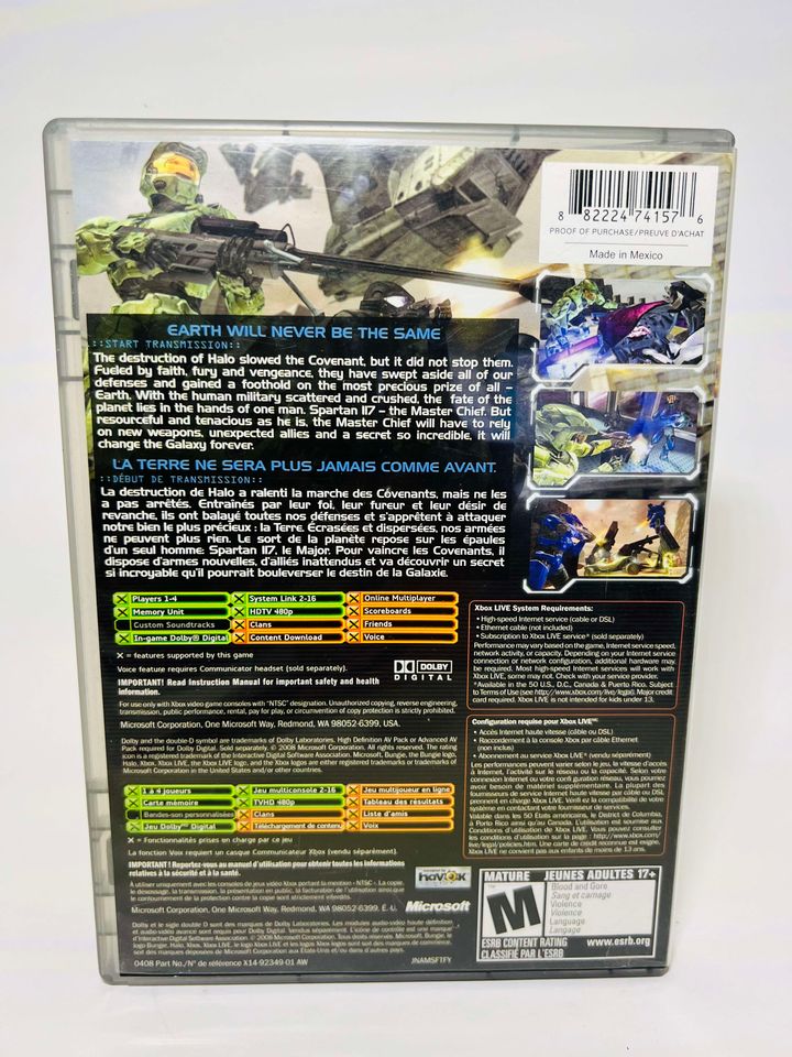 HALO 2 PLATINUM HITS (XBOX) - jeux video game-x