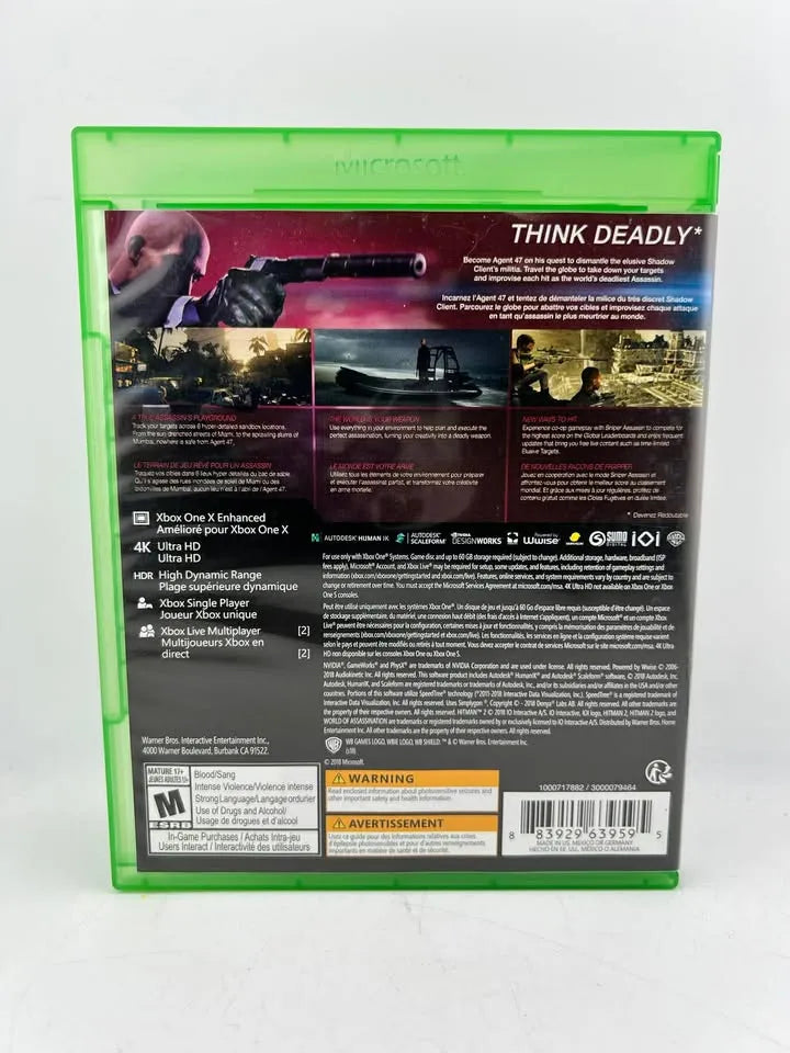 Hitman 2 Xbox One Xone