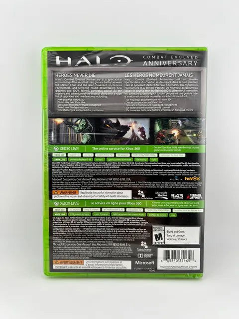 Halo: Combat Evolved Anniversary Platinum Hits Xbox 360 X360