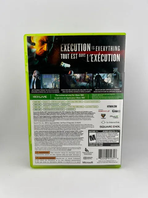 Hitman Absolution Xbox 360 X360