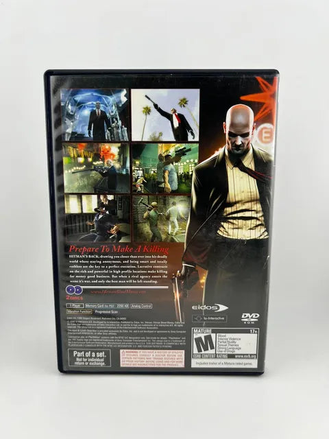 Hitman Blood Money Part Of a Set Playstation 2 PS2