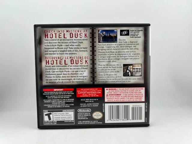 Hotel Dusk Room 215 Nintendo DS