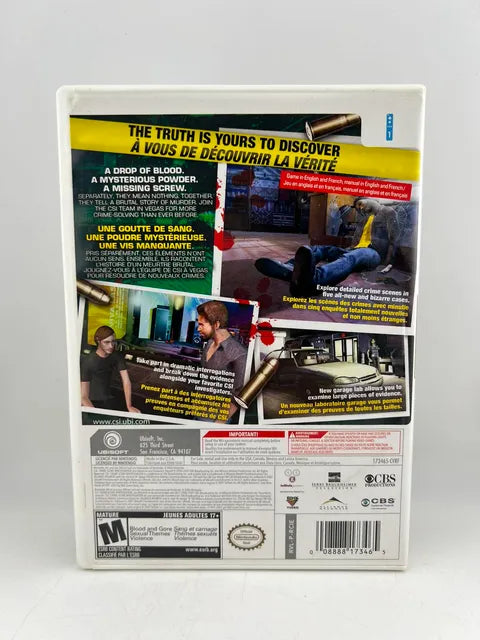 CSI Hard Evidence Nintendo WII