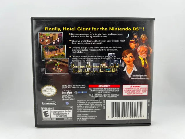 Hotel Giant DS Nintendo DS
