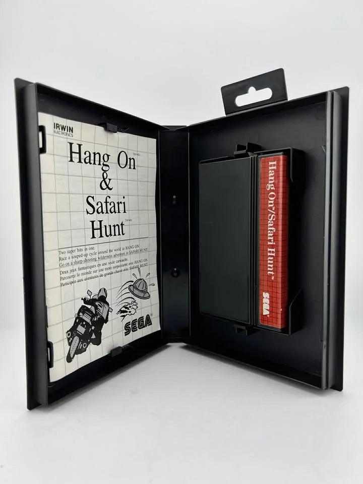 HANG-ON AND SAFARI HUNT SEGA MASTER SYSTEM SMS