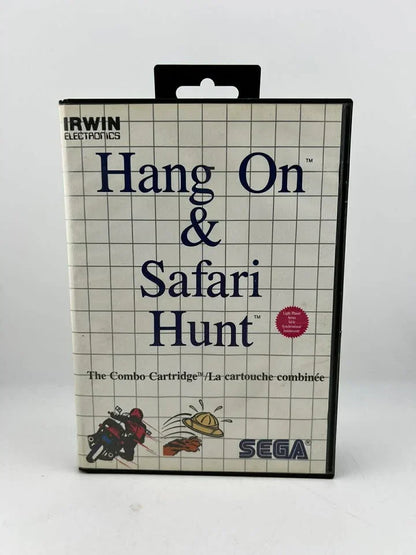 HANG-ON AND SAFARI HUNT SEGA MASTER SYSTEM SMS