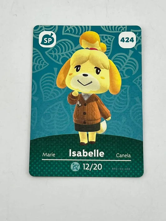 Animal Crossing Genuine Official Amiibo Card Isabelle 424
