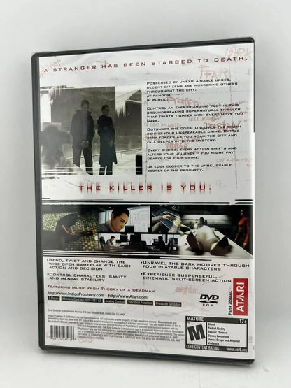 Indigo Prophecy Playstation 2 PS2